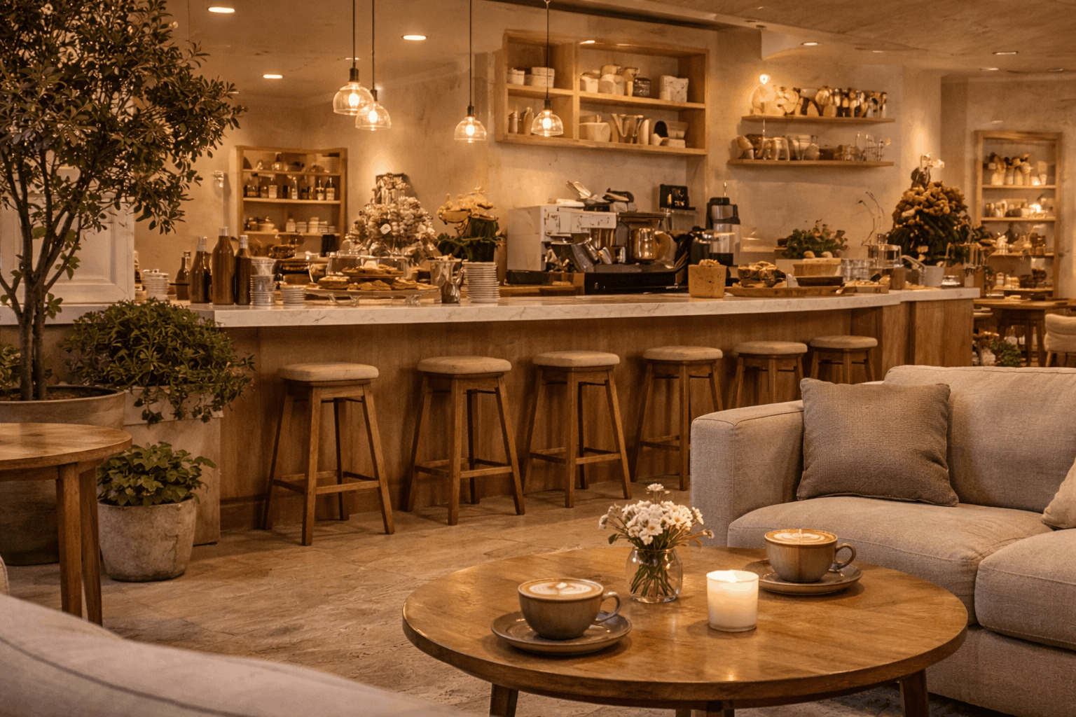 Home café acogedor en la tarde (1)